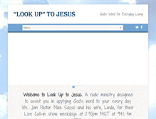 Tablet Screenshot of lookuptojesus.com